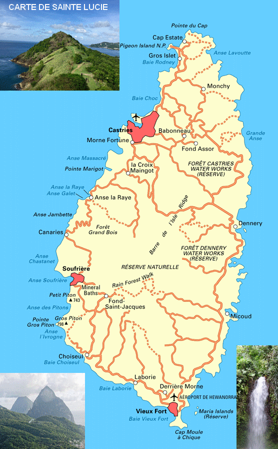 Iles grenadines Sainte Lucie